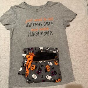 Rosie Pope Gray Halloween Pajama Set